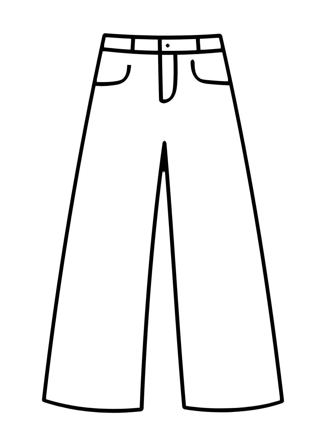 Çocuklar İçin Pantalon Boyama Sayfaları 