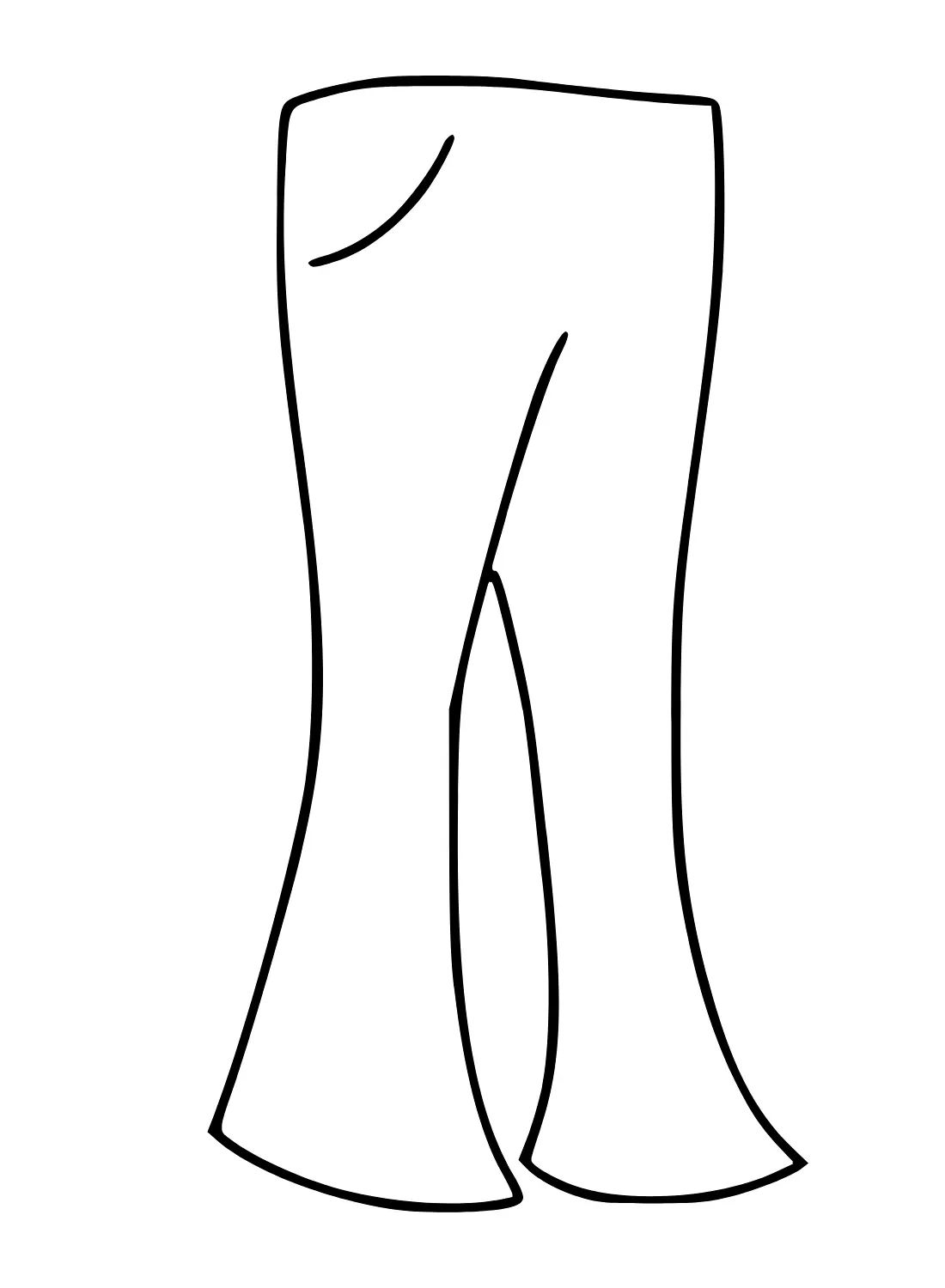 Çocuklar İçin Pantalon Boyama Sayfaları 