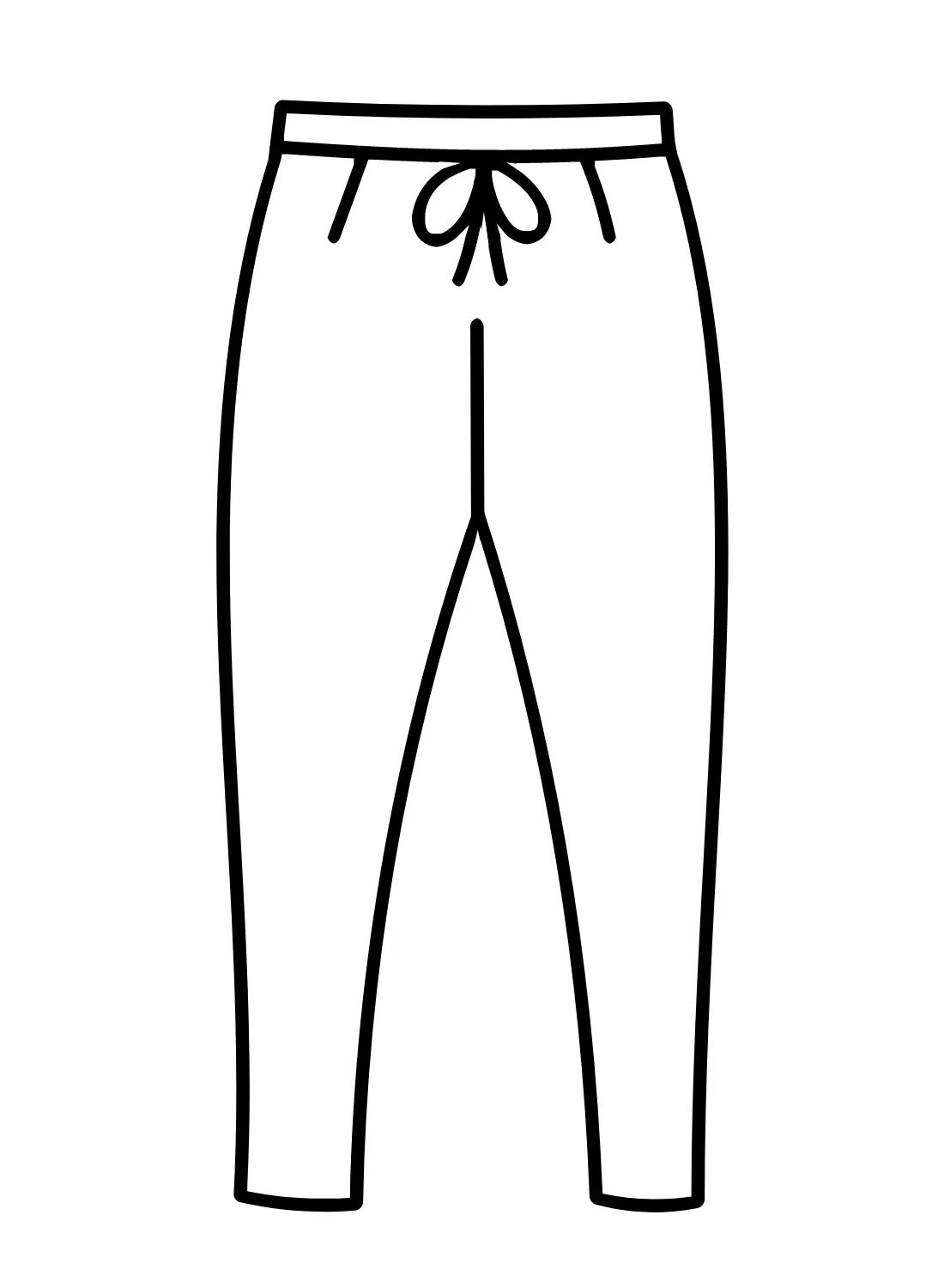 Çocuklar İçin Pantalon Boyama Sayfaları 