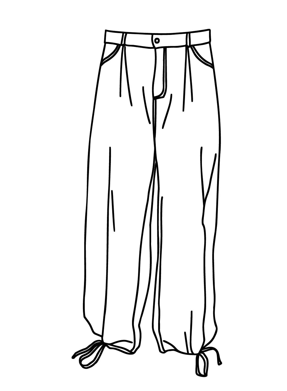 Çocuklar İçin Pantalon Boyama Sayfaları 