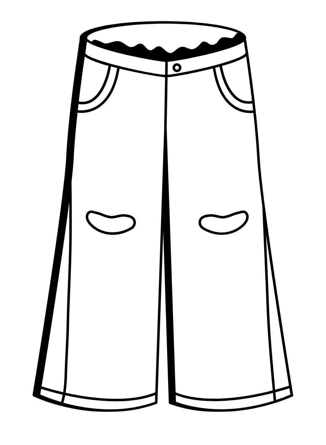 Çocuklar İçin Pantalon Boyama Sayfaları 