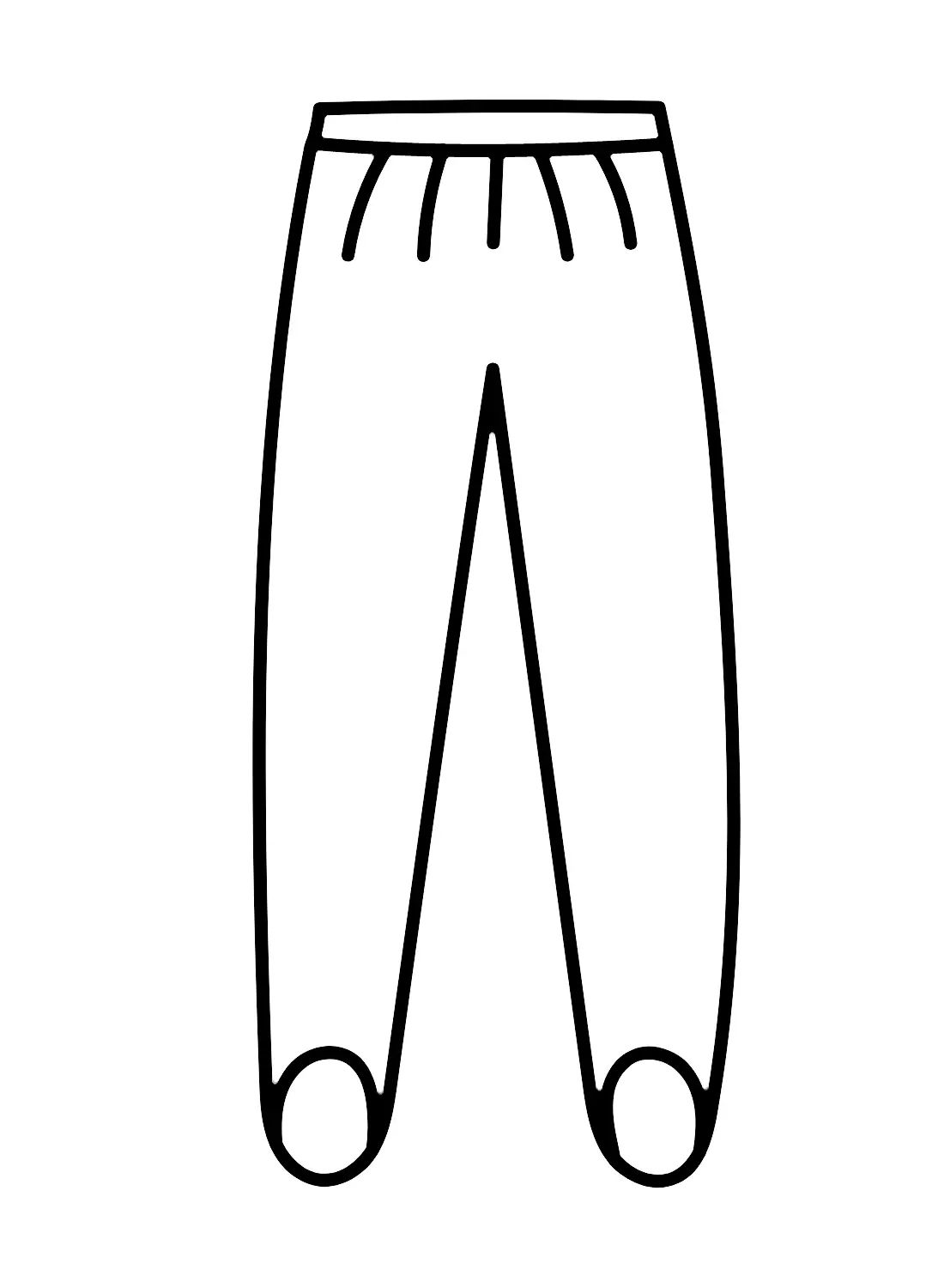 Çocuklar İçin Pantalon Boyama Sayfaları 