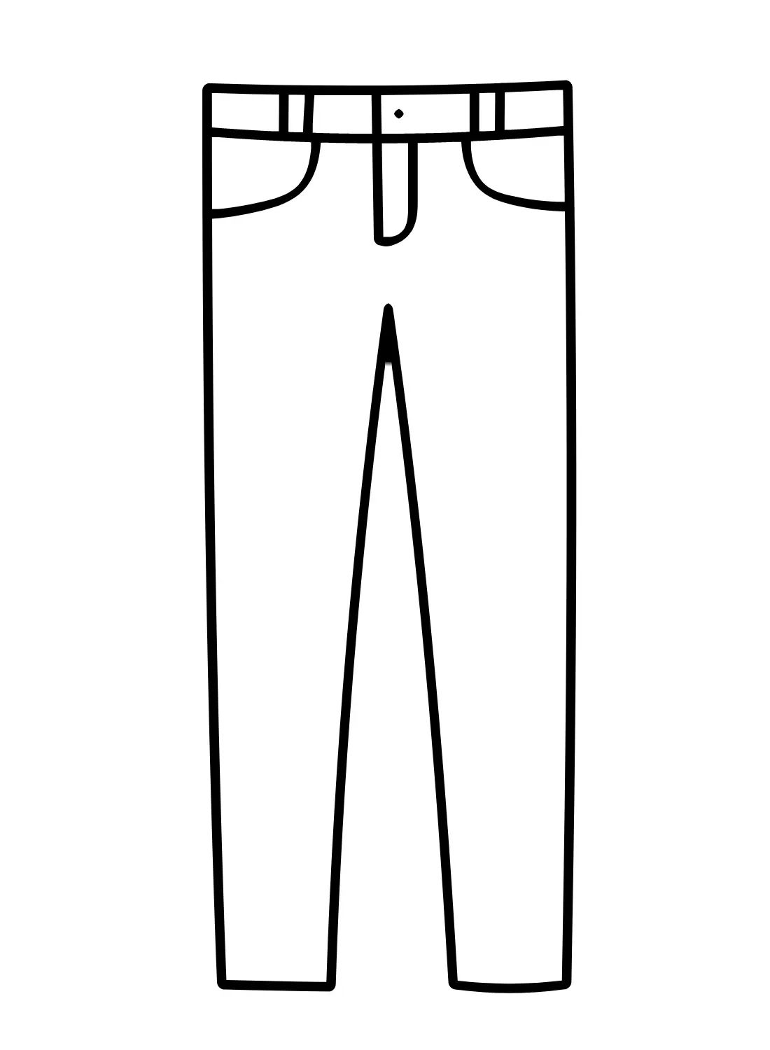Çocuklar İçin Pantalon Boyama Sayfaları 