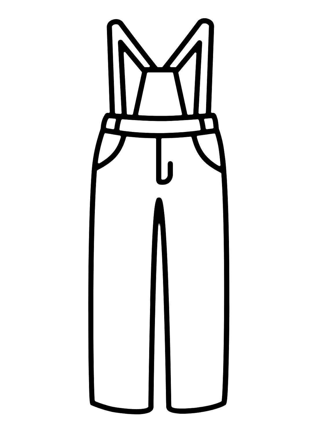 Çocuklar İçin Pantalon Boyama Sayfaları 