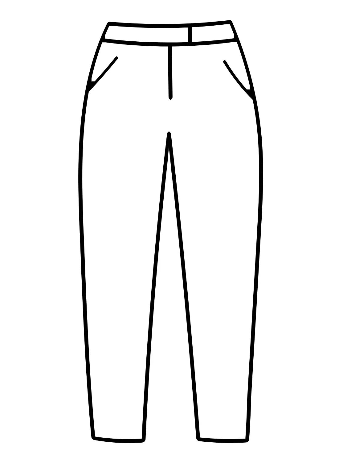 Çocuklar İçin Pantalon Boyama Sayfaları 