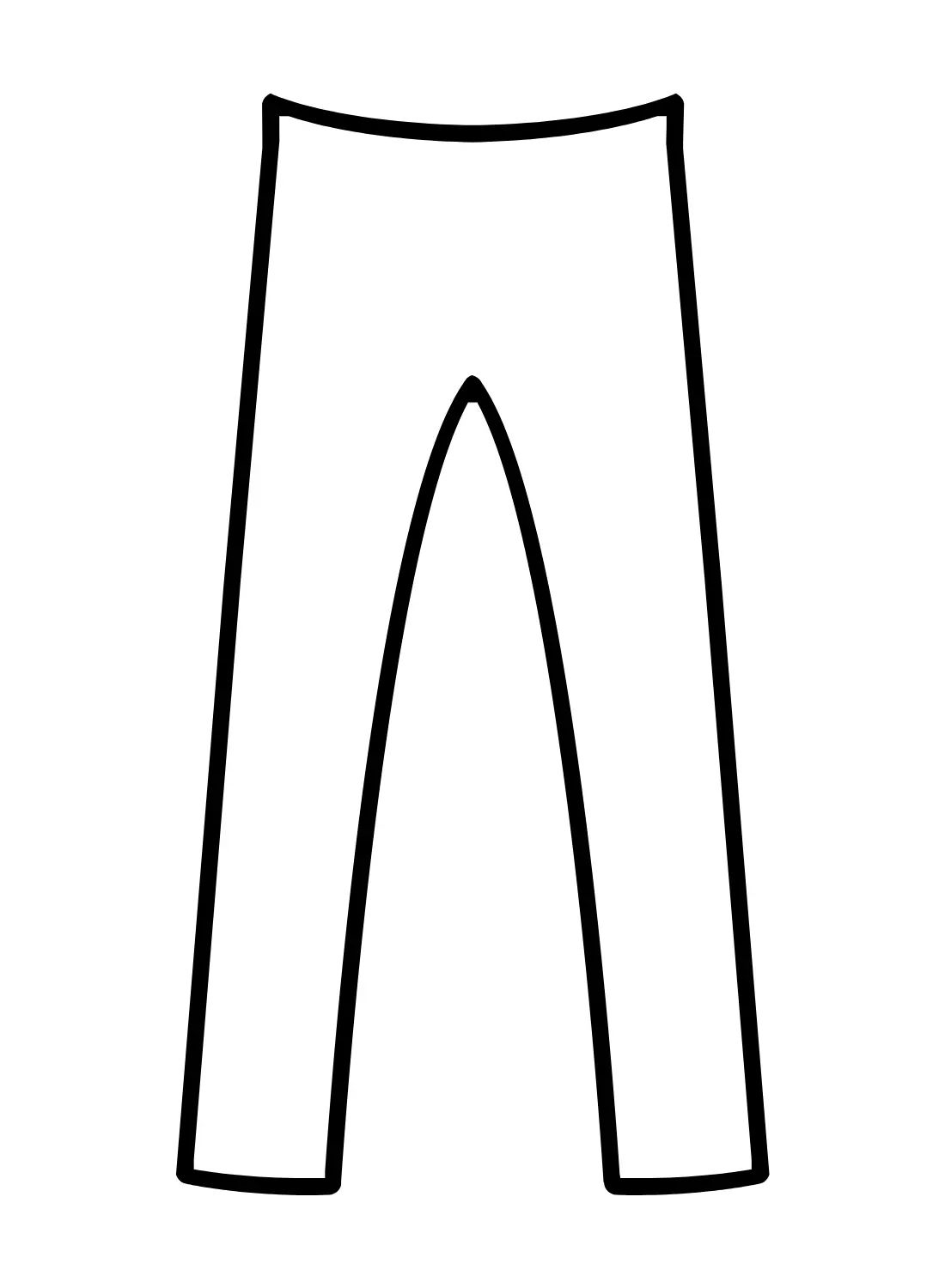 Çocuklar İçin Pantalon Boyama Sayfaları 