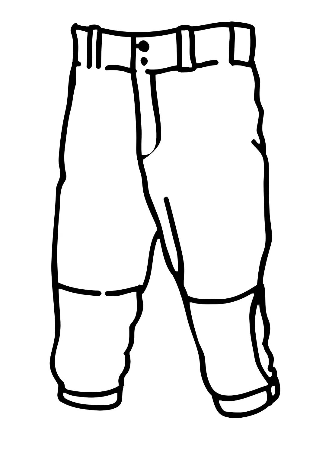 Çocuklar İçin Pantalon Boyama Sayfaları 