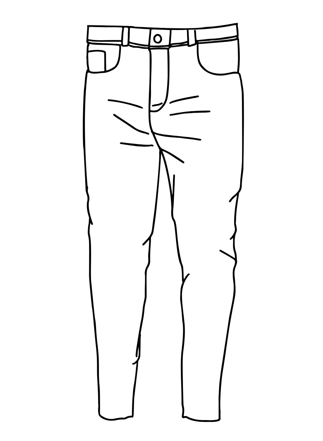 Çocuklar İçin Pantalon Boyama Sayfaları 