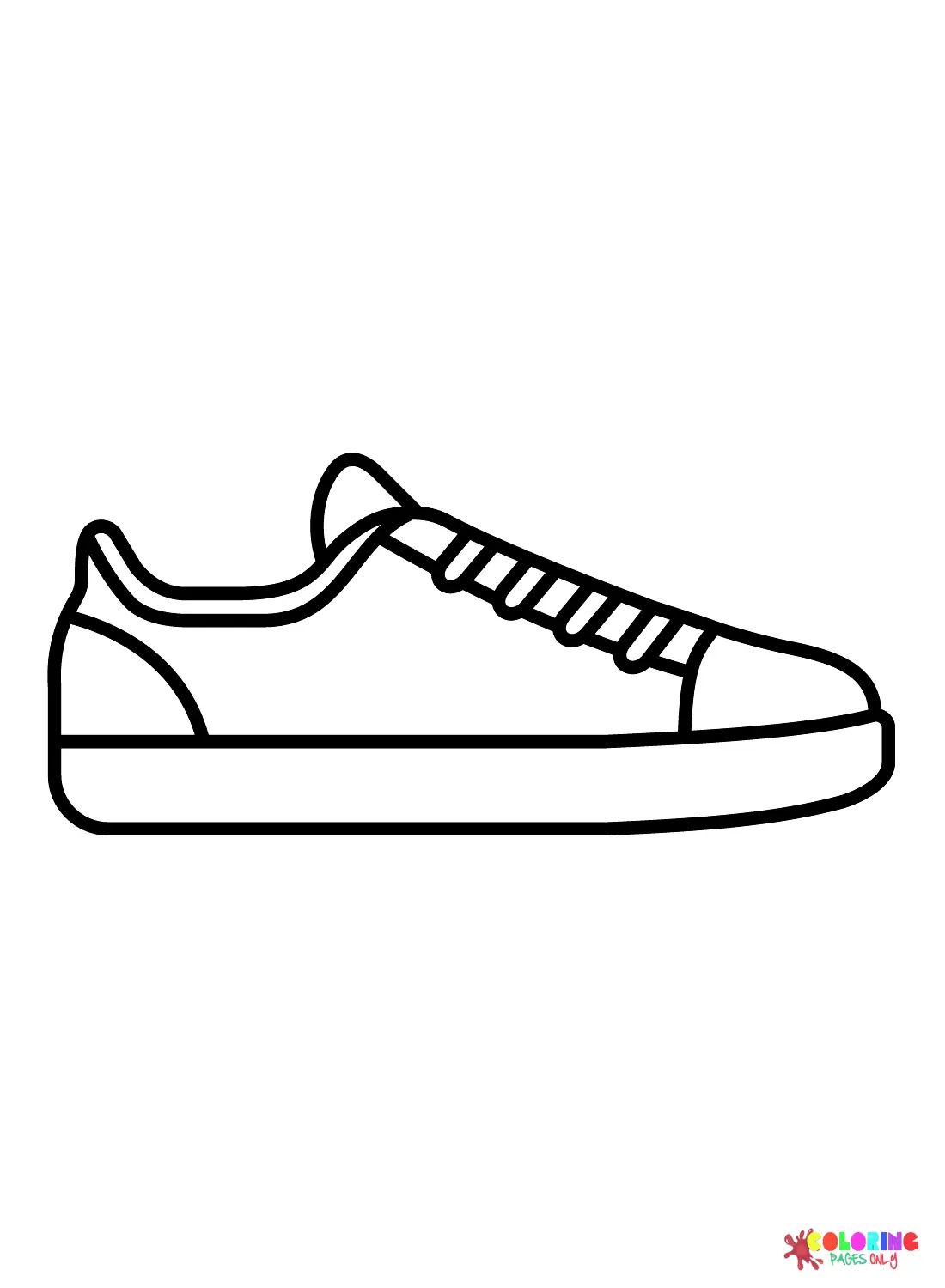 Çocuklar İçin Sneaker Boyama Sayfaları 