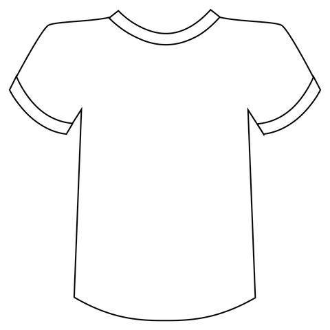 Çocuklar İçin T-shirt Boyama Sayfaları 