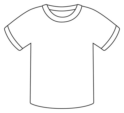 Çocuklar İçin T-shirt Boyama Sayfaları 