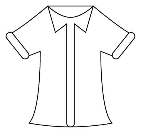 Çocuklar İçin T-shirt Boyama Sayfaları 