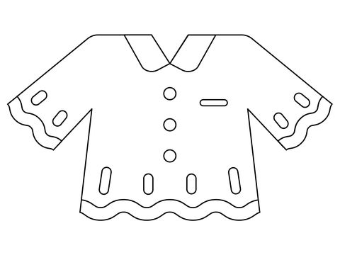Çocuklar İçin T-shirt Boyama Sayfaları 