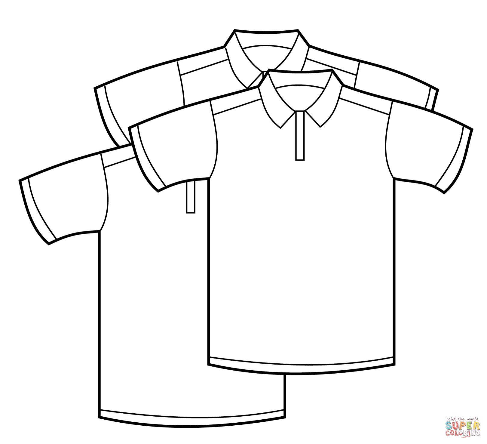 Çocuklar İçin T-shirt Boyama Sayfaları 