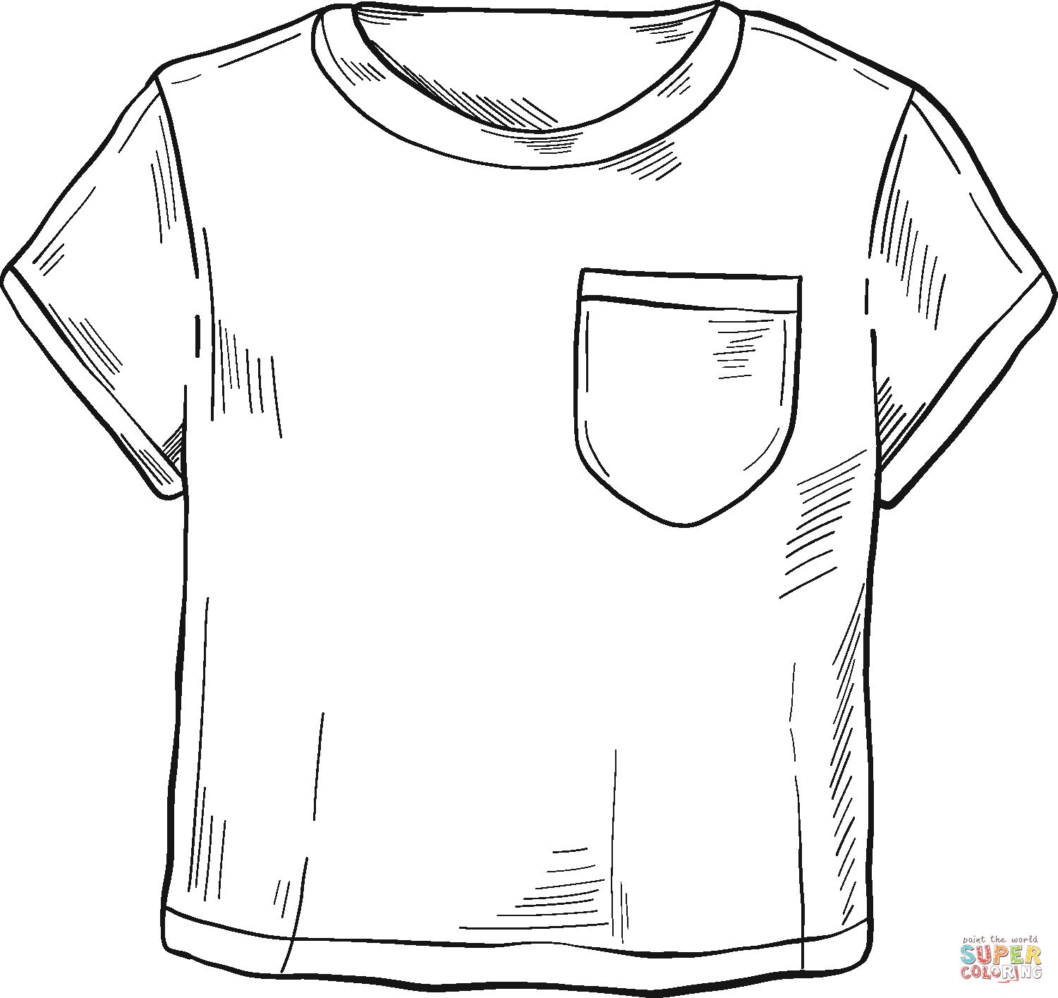 Çocuklar İçin T-shirt Boyama Sayfaları 