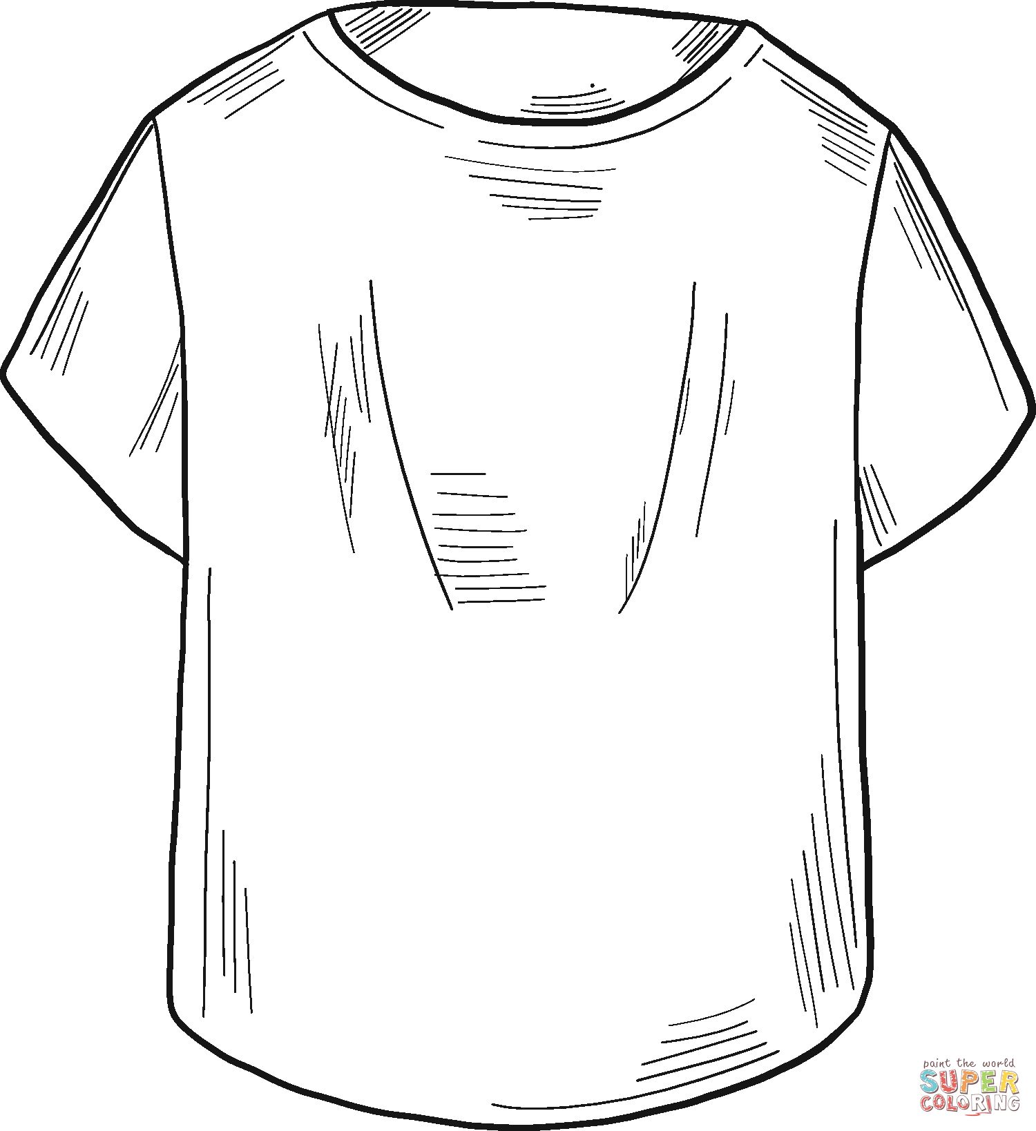 Çocuklar İçin T-shirt Boyama Sayfaları 