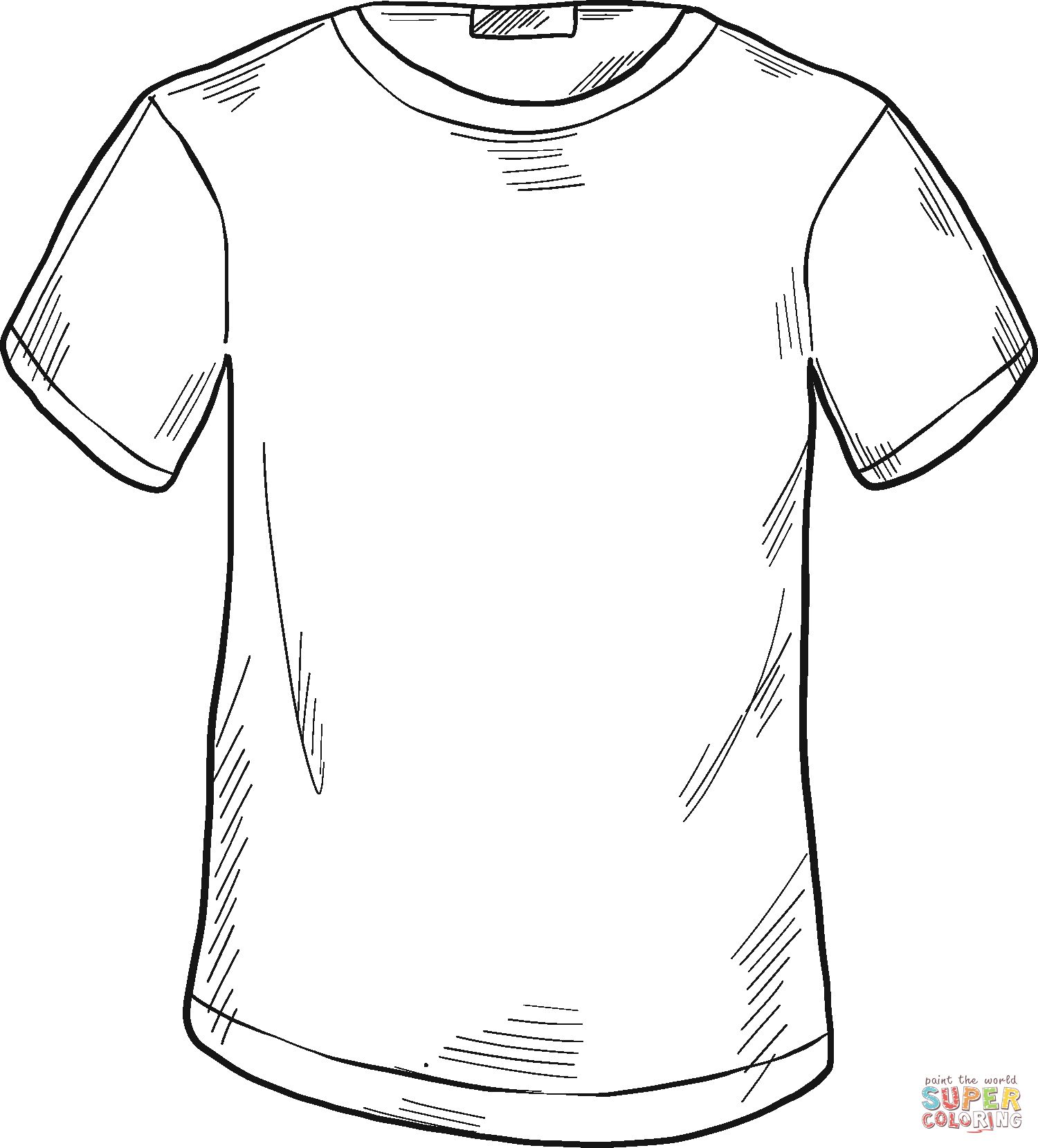 Çocuklar İçin T-shirt Boyama Sayfaları 