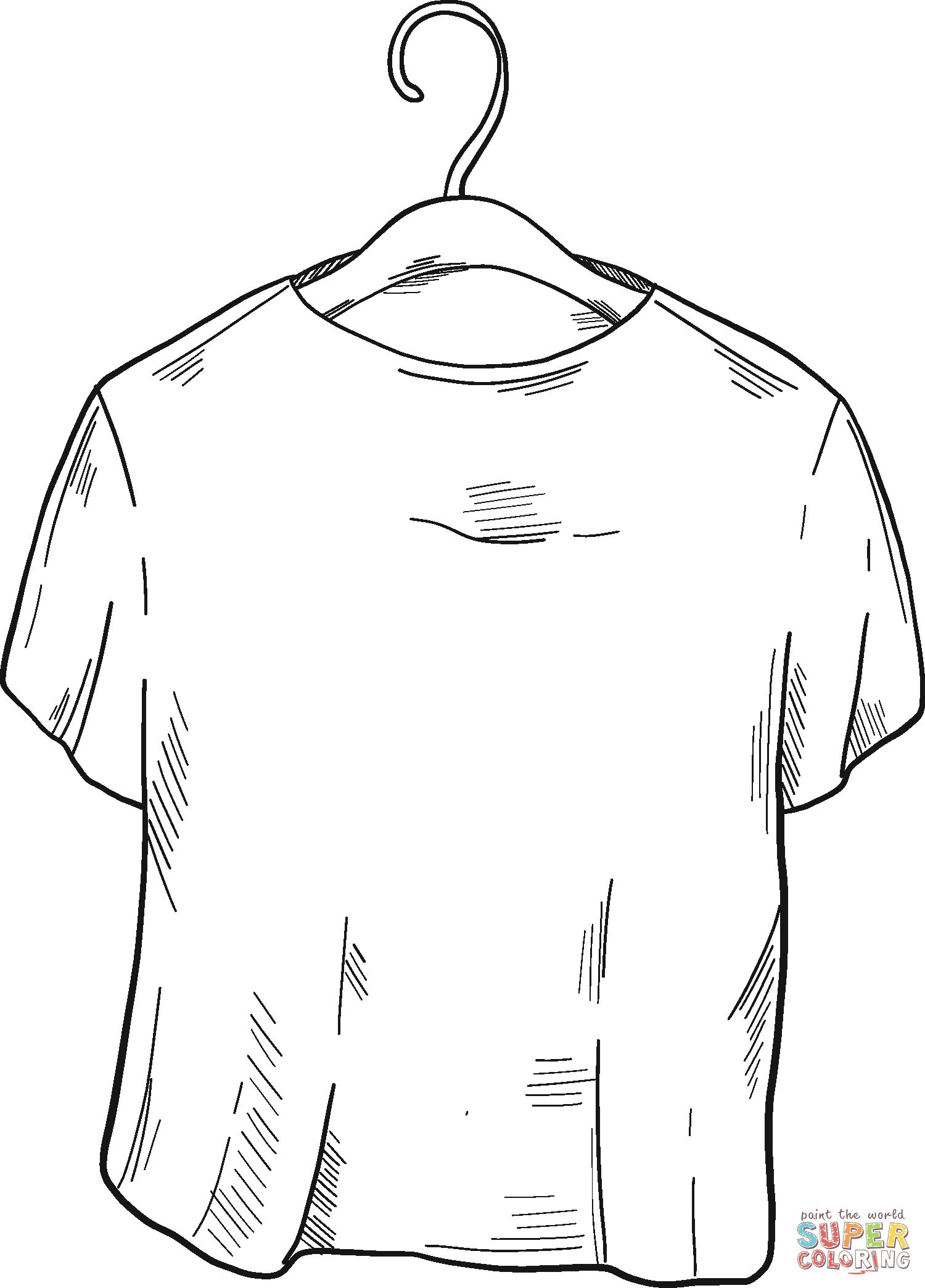 Çocuklar İçin T-shirt Boyama Sayfaları 