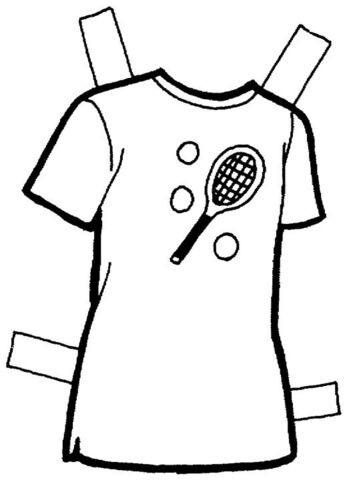 Çocuklar İçin T-shirt Boyama Sayfaları 