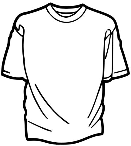 Çocuklar İçin T-shirt Boyama Sayfaları 