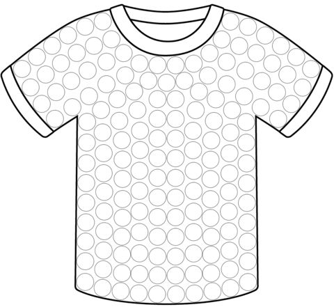 Çocuklar İçin T-shirt Boyama Sayfaları 