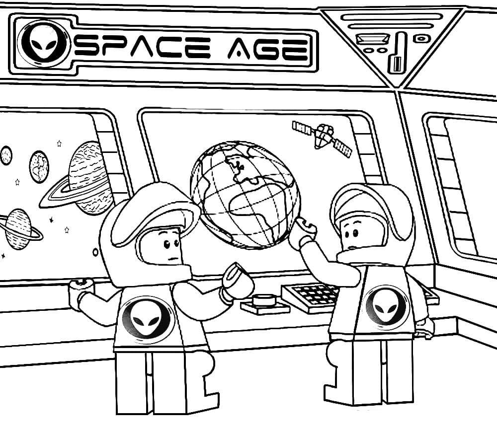 Çocuklar İçin Astronot Boyama Sayfaları 
