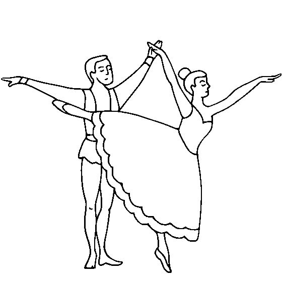 Çocuklar İçin Dansçı Boyama Sayfaları 