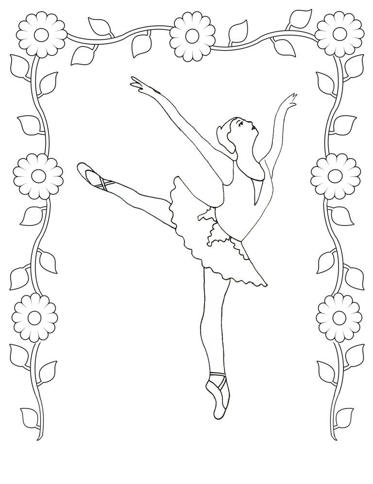 Çocuklar İçin Dansçı Boyama Sayfaları 