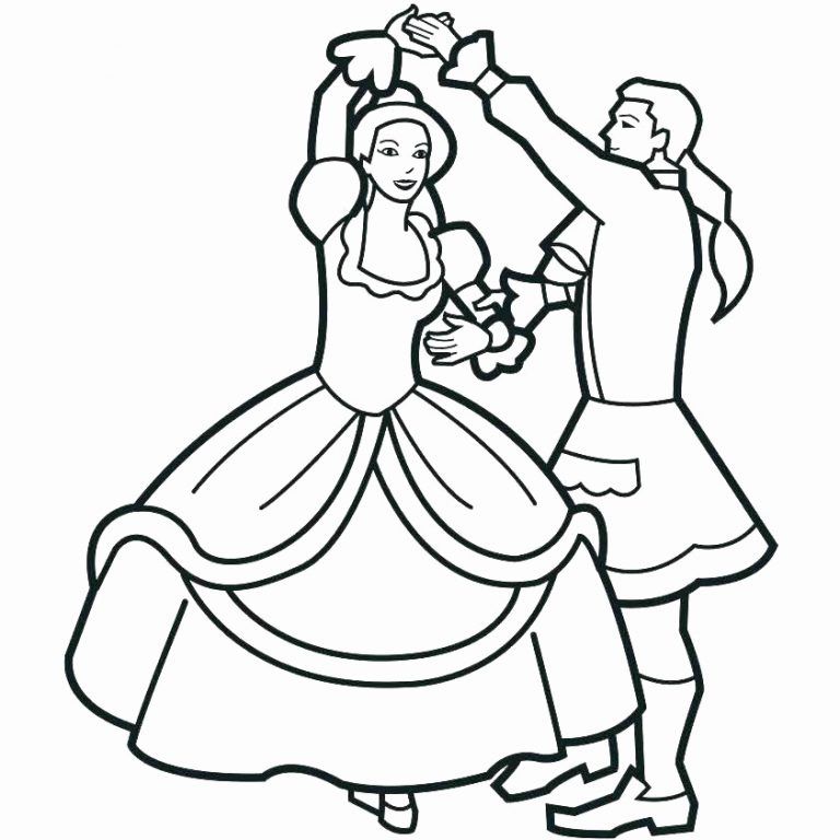 Çocuklar İçin Dansçı Boyama Sayfaları 