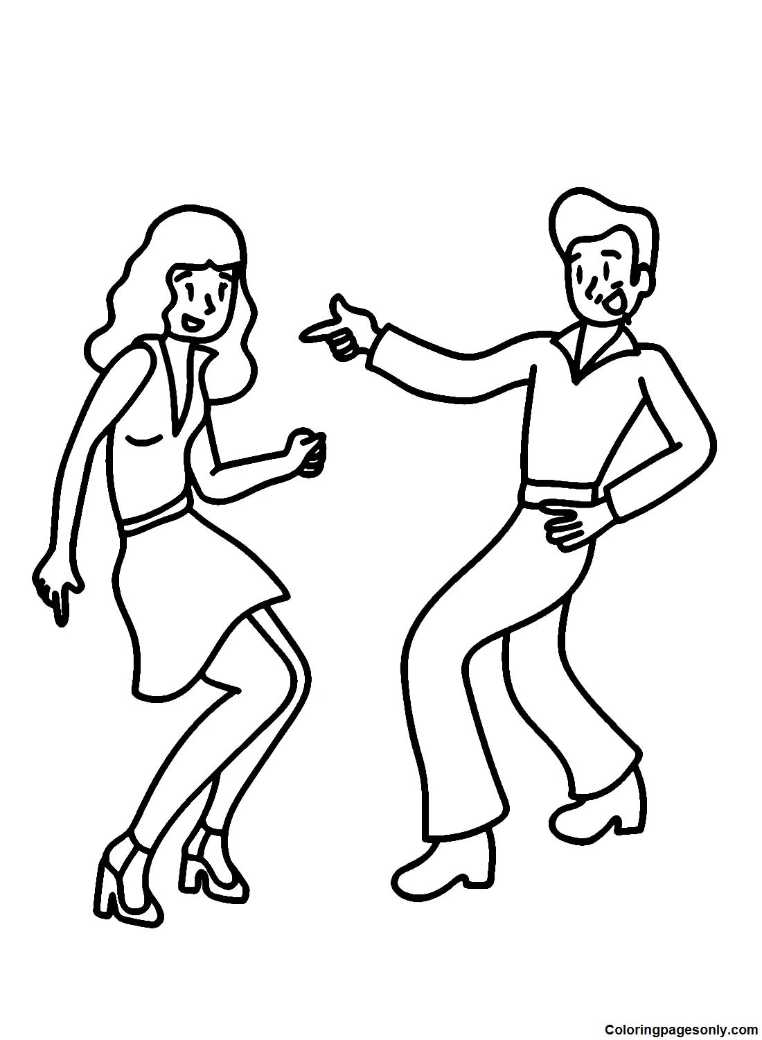 Çocuklar İçin Dansçı Boyama Sayfaları 