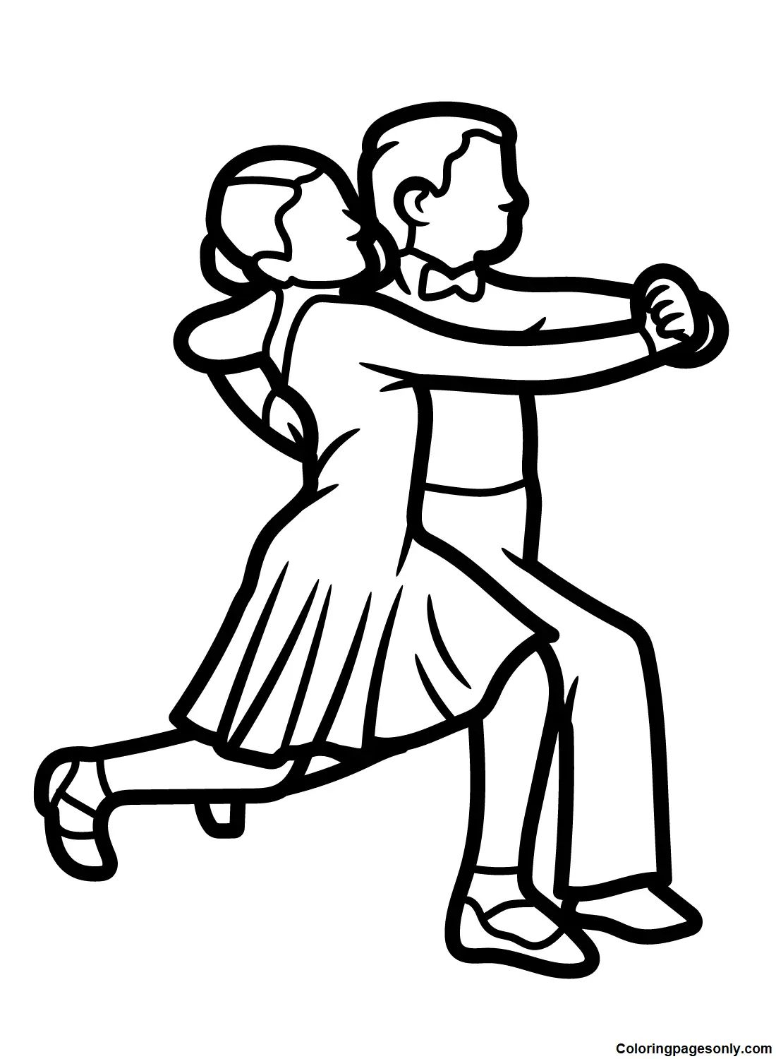 Çocuklar İçin Dansçı Boyama Sayfaları 