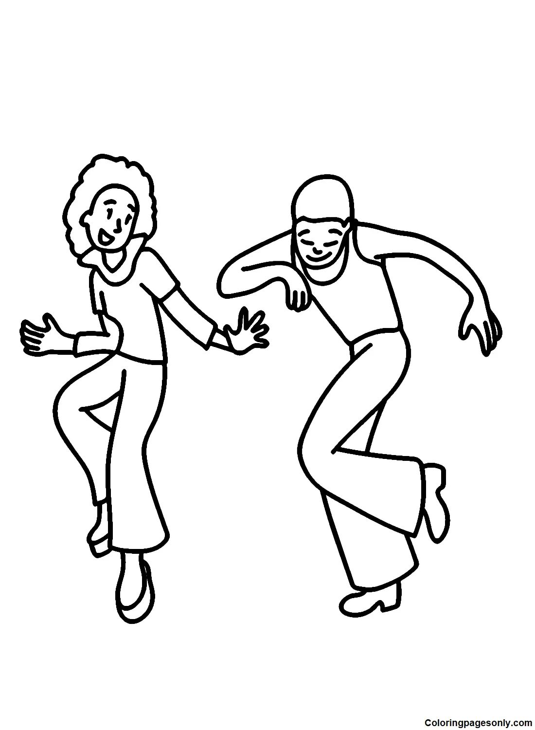 Çocuklar İçin Dansçı Boyama Sayfaları 