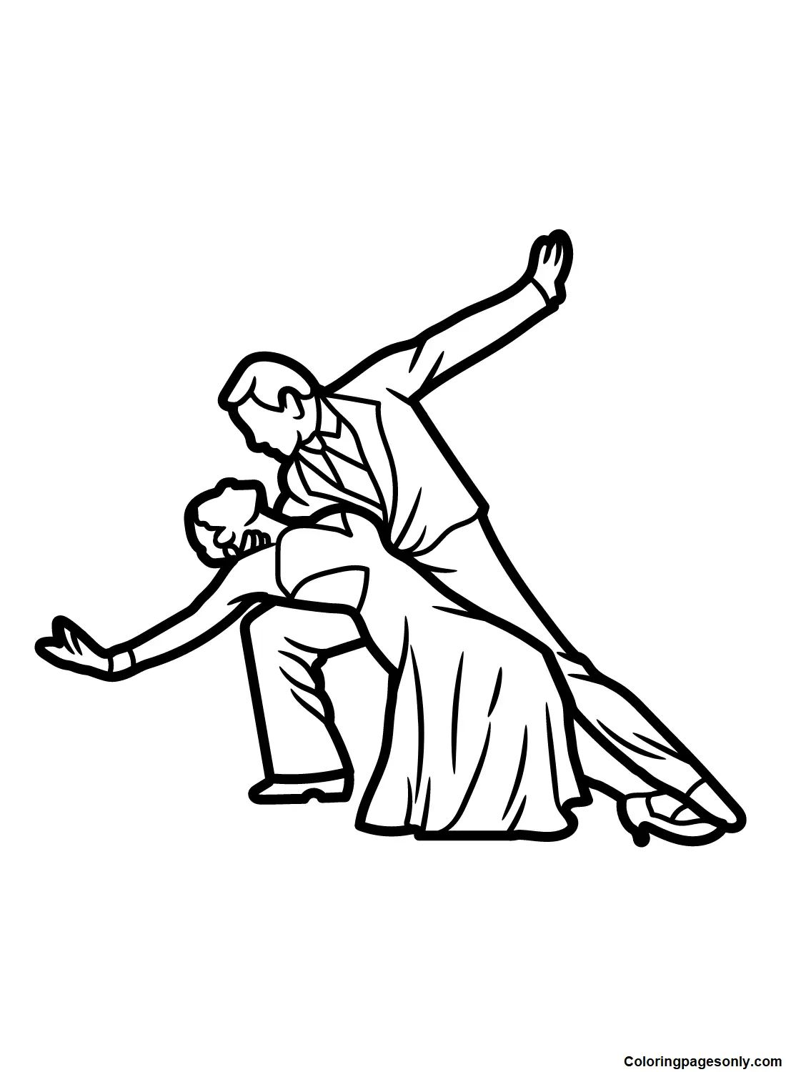 Çocuklar İçin Dansçı Boyama Sayfaları 