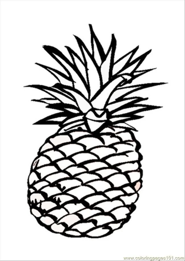 Çocuklar İçin Ananas Boyama Sayfaları 