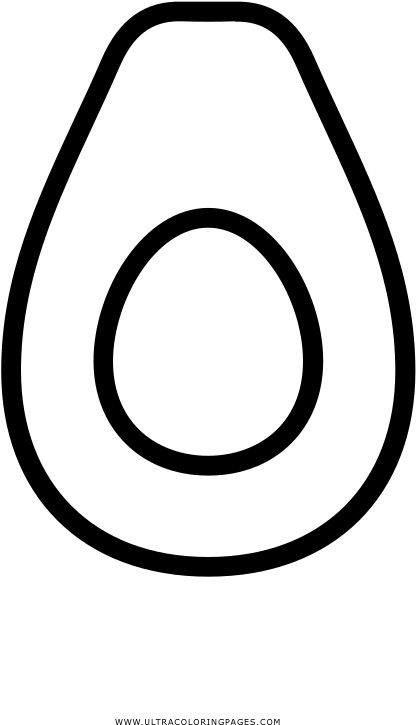 Çocuklar İçin Avakado Boyama Sayfaları 