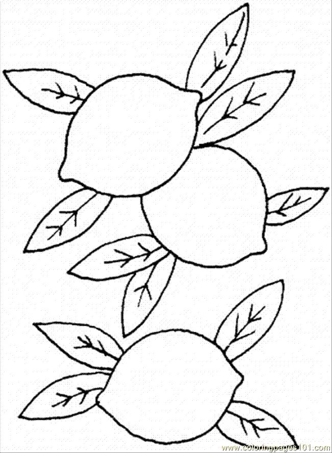 Çocuklar İçin Limon Boyama Sayfaları 