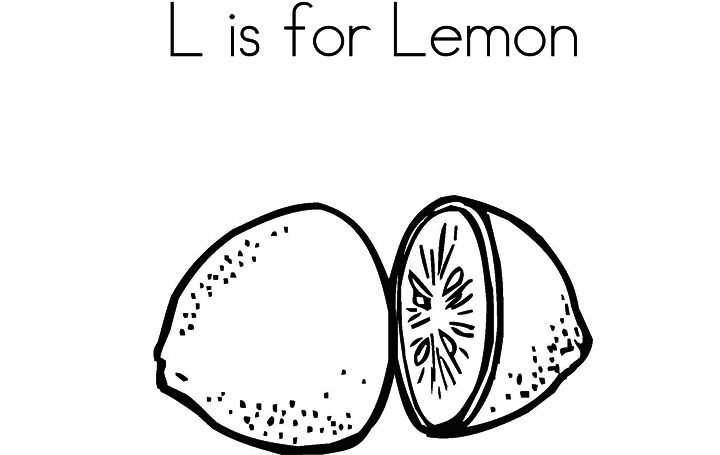 Çocuklar İçin Limon Boyama Sayfaları 