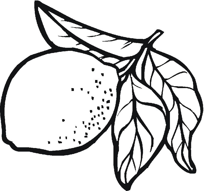 Çocuklar İçin Limon Boyama Sayfaları 