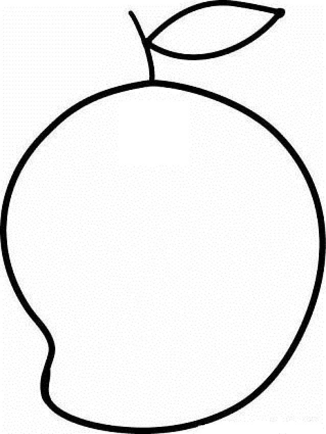 Çocuklar İçin Mango Boyama Sayfaları 