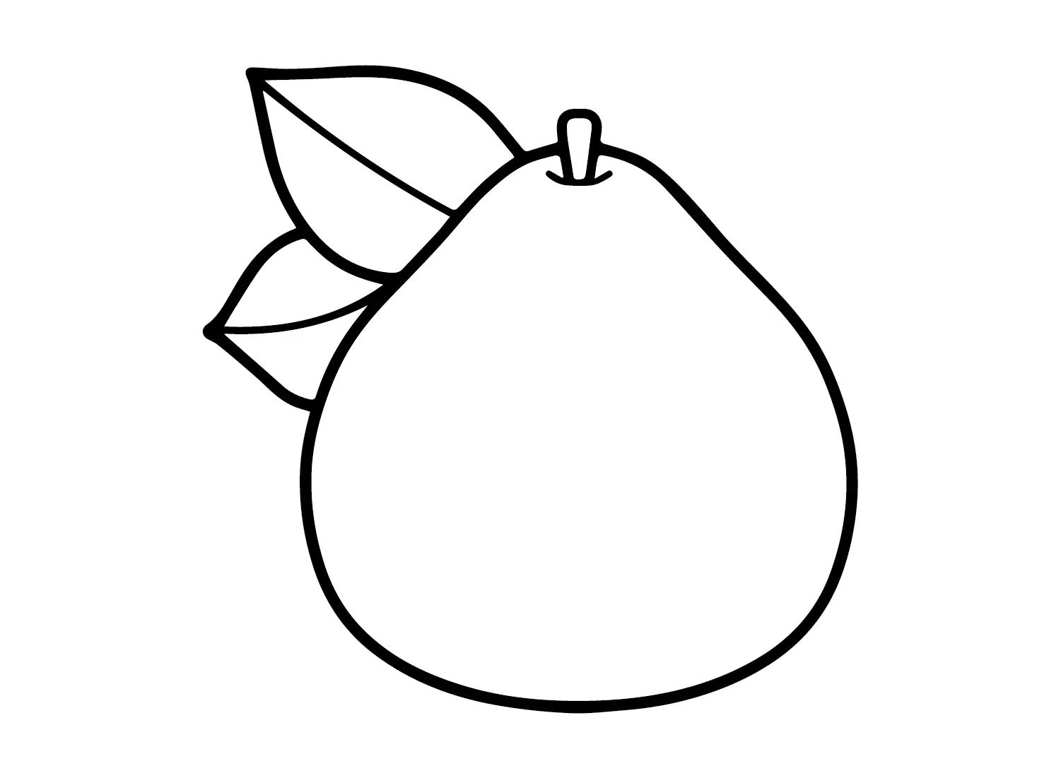 Çocuklar İçin Pomelo Boyama Sayfaları 