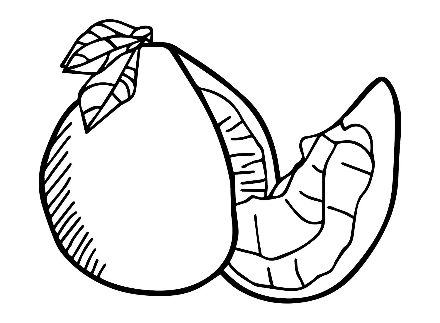 Çocuklar İçin Pomelo Boyama Sayfaları 