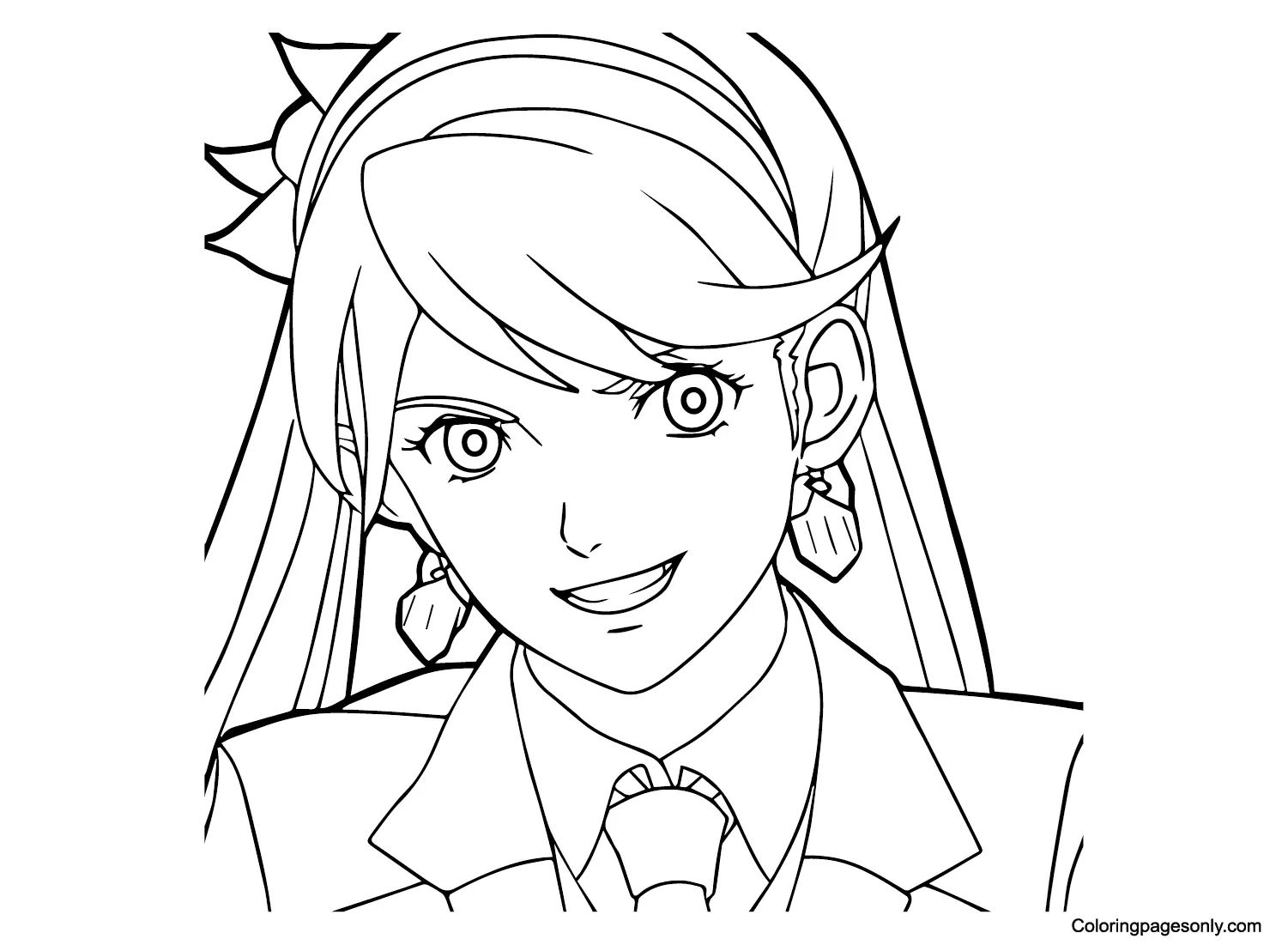 Çocuklar İçin Ace Attorney Boyama Sayfaları 