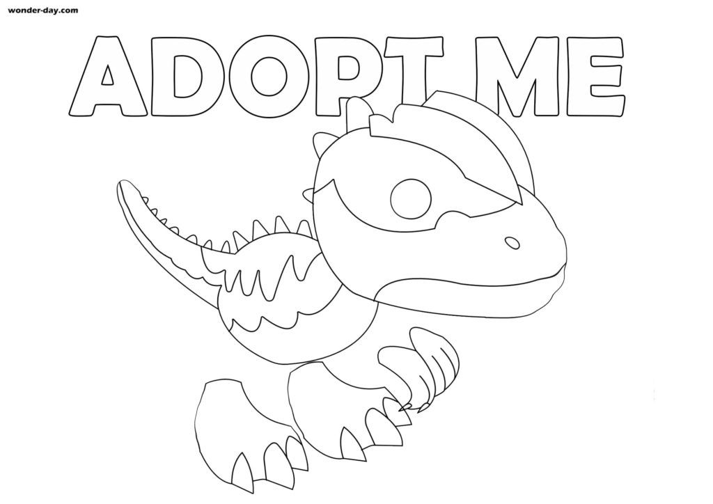 Çocuklar İçin Adopt Me Boyama Sayfaları 