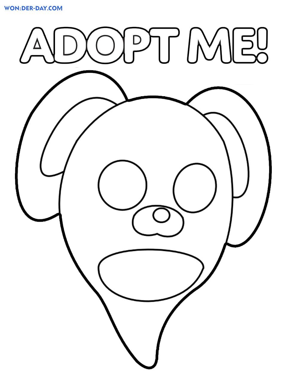 Çocuklar İçin Adopt Me Boyama Sayfaları 