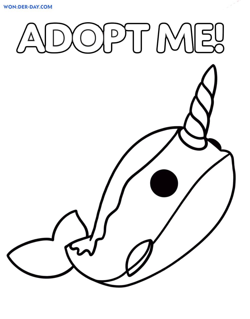Çocuklar İçin Adopt Me Boyama Sayfaları 