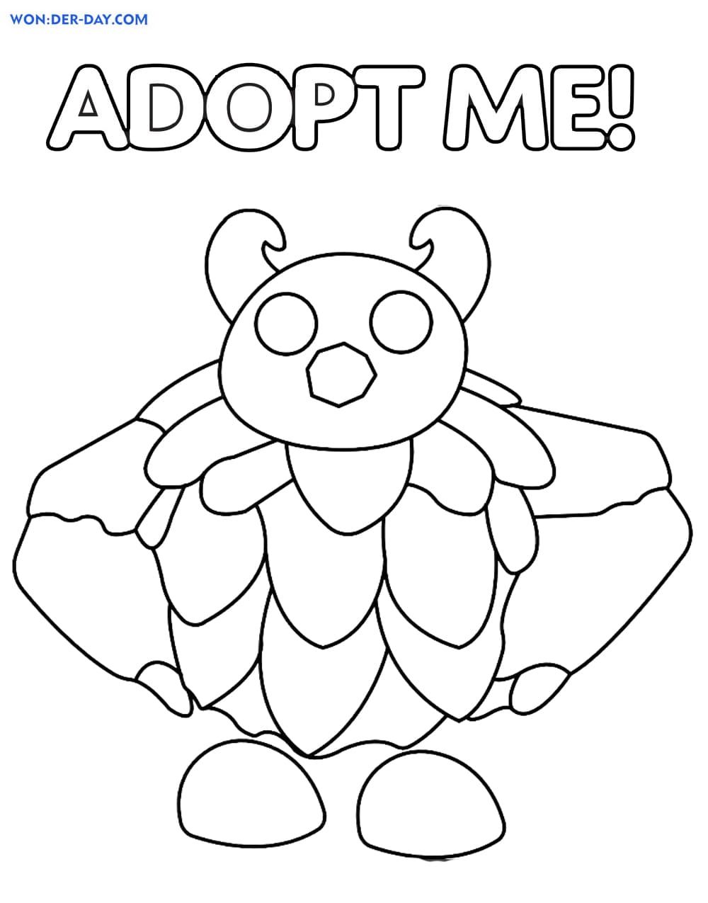 Çocuklar İçin Adopt Me Boyama Sayfaları 