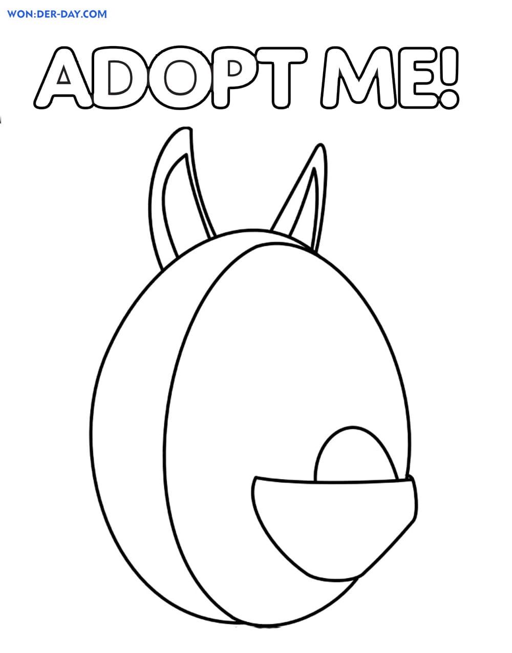 Çocuklar İçin Adopt Me Boyama Sayfaları 
