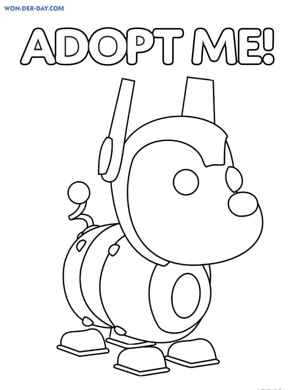 Çocuklar İçin Adopt Me Boyama Sayfaları 