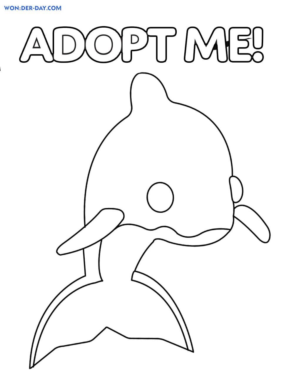 Çocuklar İçin Adopt Me Boyama Sayfaları 