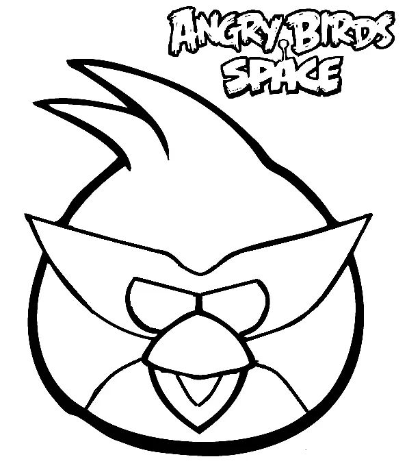 Çocuklar İçin Angry Birds Uzay Boyama Sayfaları 